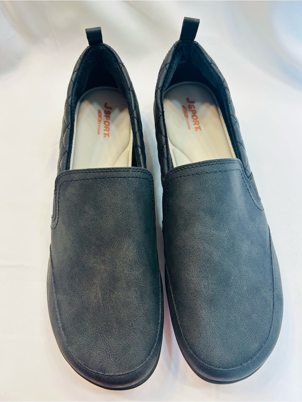 JSport by Jambu Women's Slip-On Loafers in Dark Gray.   New Without Box - Picture 2 of 8